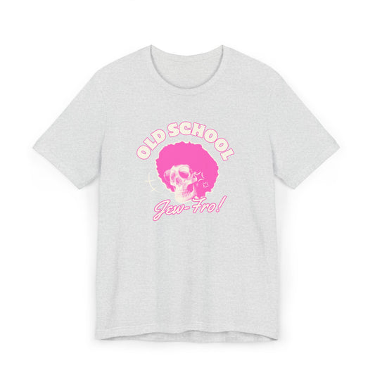 Old School Jew-Fro Unisex Jersey T-Shirt, Retro Jewish Pride Graphic Tee, Royal Blue Cotton Shirt