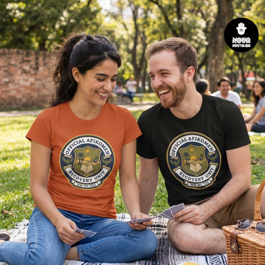 T-Shirt — Official Afikoman Recovery Unit™ Adult T-Shirt" Pesach Passover Seder Tee | Nova Nostalgia Original Design