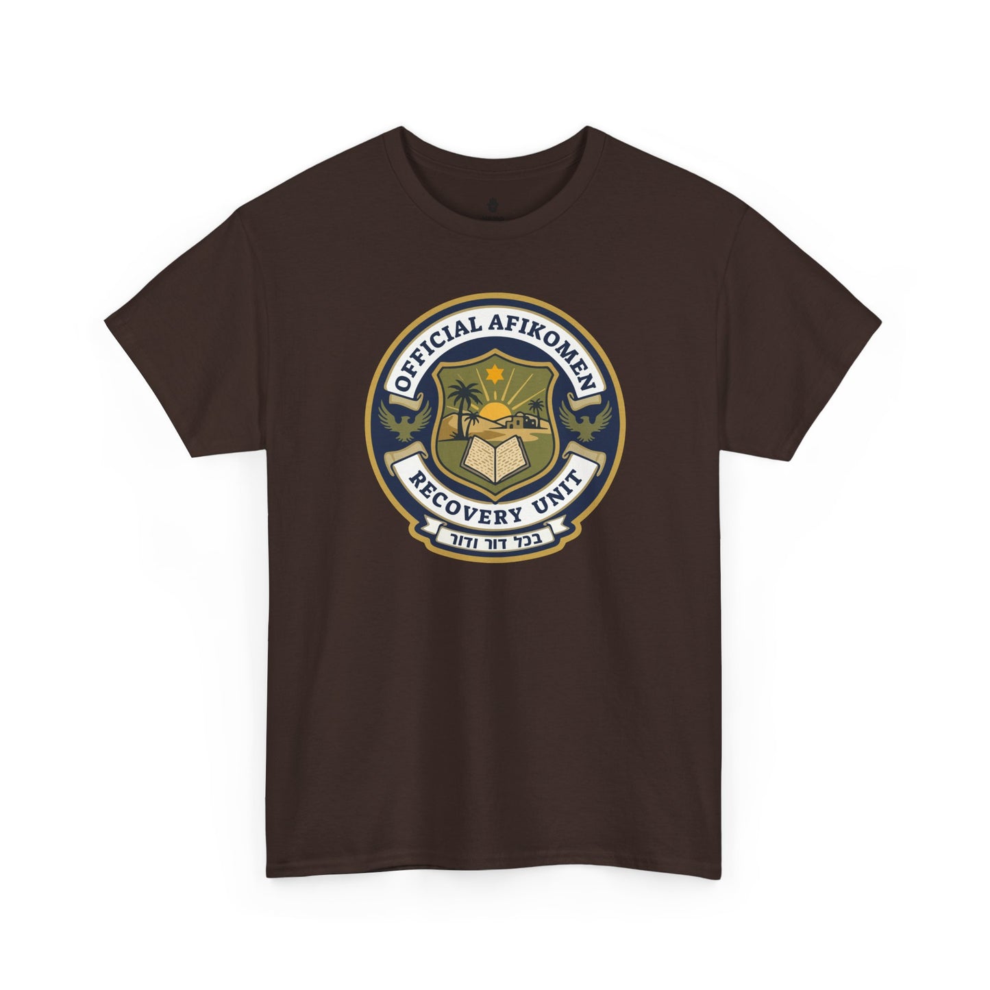 T-Shirt — Official Afikoman Recovery Unit™ Adult T-Shirt" Pesach Passover Seder Tee | Nova Nostalgia Original Design